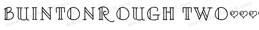 BuintonRough Two字体转换